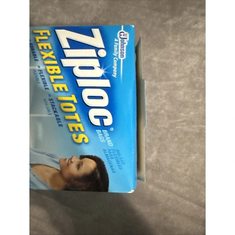 Ziploc XL X-Large Flexible Storage Tote 10 Gallon‎ Clear Plastic
